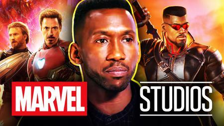 Captain America, Iron Man, Mahershala Ali, Blade, Marvel Studios logo