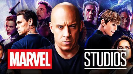 Vin Diesel, Fast and Furious characters, Marvel Studios logo, Avengers