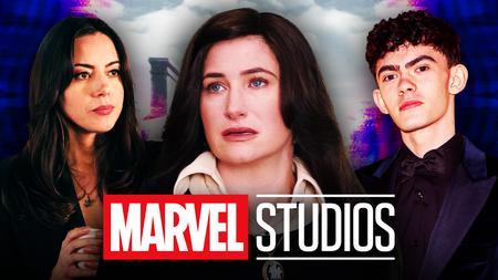 Aubrey Plaza, Kathryn Hahn, Joe Locke, Marvel Studios logo