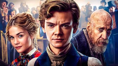 Thomas Brodie-Sangster as Jack Dawkins, David Thewlis as Fagin, Maia Mitchell as Lady Belle Fox