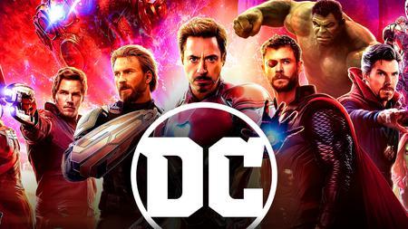 Avengers Infinity War, DC logo