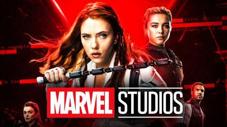 Scarlett Johansson, Black Widow, Marvel Studios logo