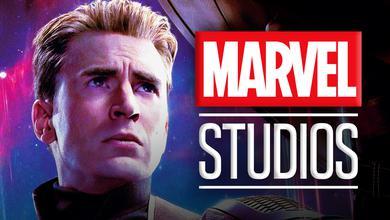 Chris Evans as Captain America, Marvel Studios logo