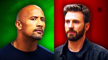 Chris Evans Dwayne Johnson Red One First Look