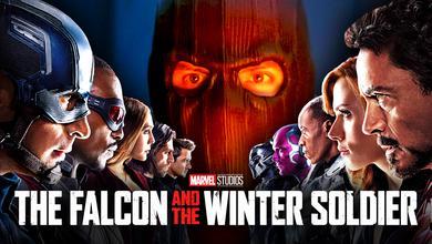 The Falcon and the Winter Soldier logo, Avengers, Daniel Bruhl as Zemo