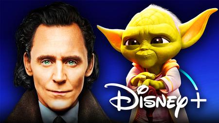 Tom Hiddleston as Loki, Yoda from Young Jedi Adventures, Disney+ logo