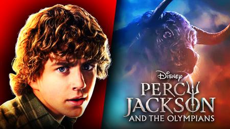 Percy Jackson and the Olympians logo, Walker Scobell as Percy Jackson, Minotaur