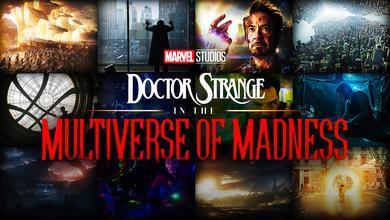 Doctor Strange in the Multiverse of Madness logo, scenes