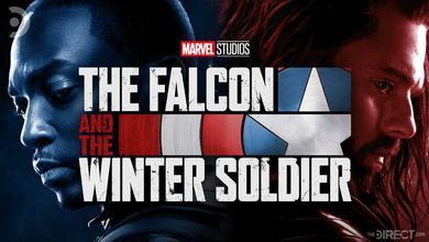 The Falcon and the Winter Soldier logo, Bucky Barnes and Sam Wilson