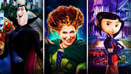 Dracula from Hotel Transylvania, Bette Midler as Winifred Sanderson from Hocus Pocus, Coraline