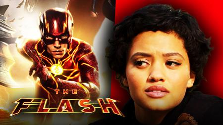 Kiersey Clemons, Ezra Miller as The Flash, The Flash logo