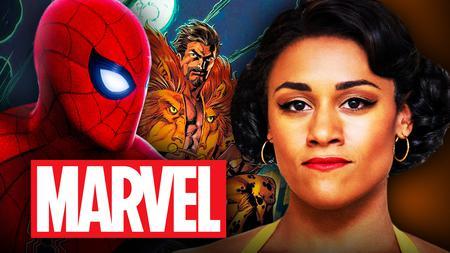 Ariana Debose, Kraven the Hunter, Marvel logo, Spider-Man