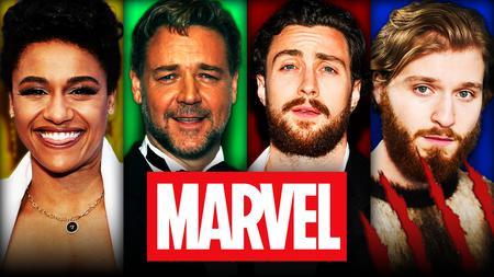 Marvel logo, Ariana DeBose, Russell Crowe, Aaron Taylor-Johnson