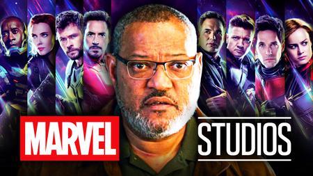 Lawrence Fishburne Marvel Studios logo Avengers