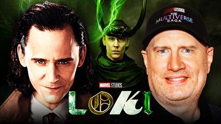 Kevin Feige, Tom Hiddleston as Loki, Loki logo