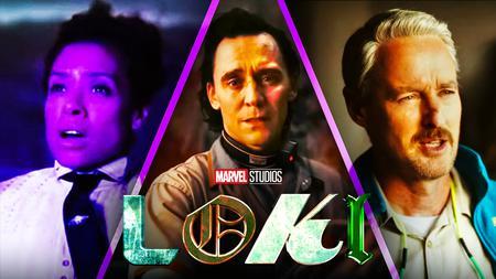 Gugu Mbatha-Raw as Ravonna Renslayer, Tom Hiddleston as Loki, Owen Wilson as Mobius