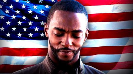 Anthony Mackie American Flag