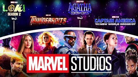 Marvel Studios Multiverse Saga characters and logos