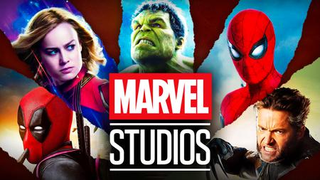 Marvel Studios logo, Deadpool, Captain Marvel, Hulk, Spider-Man, Wolverine