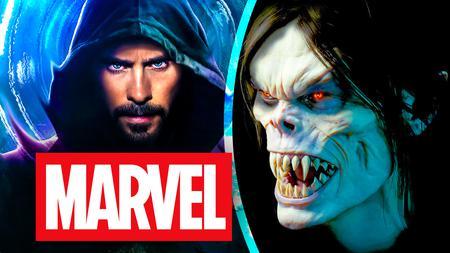 Morbius, Jared Leto, Marvel logo