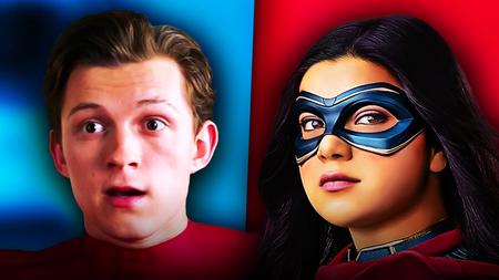 Tom Holland as Peter Parker, Iman Vellani as Ms. Marvel