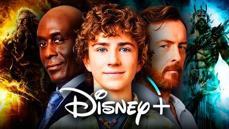 Percy Jackson, Disney+ logo, Walker Scobell, Lance Reddick, Toby Stephens