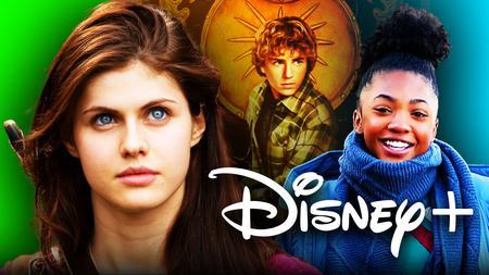 Percy Jackson, Alexandra Daddario, Leah Jeffries, Disney+ logo