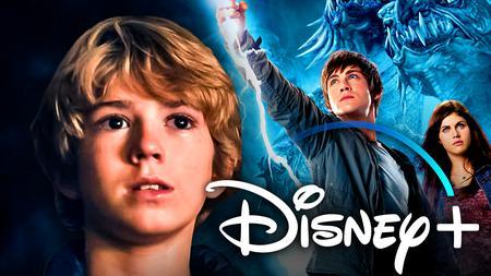 Walker Scobell, Percy Jackson poster, disney plus logo