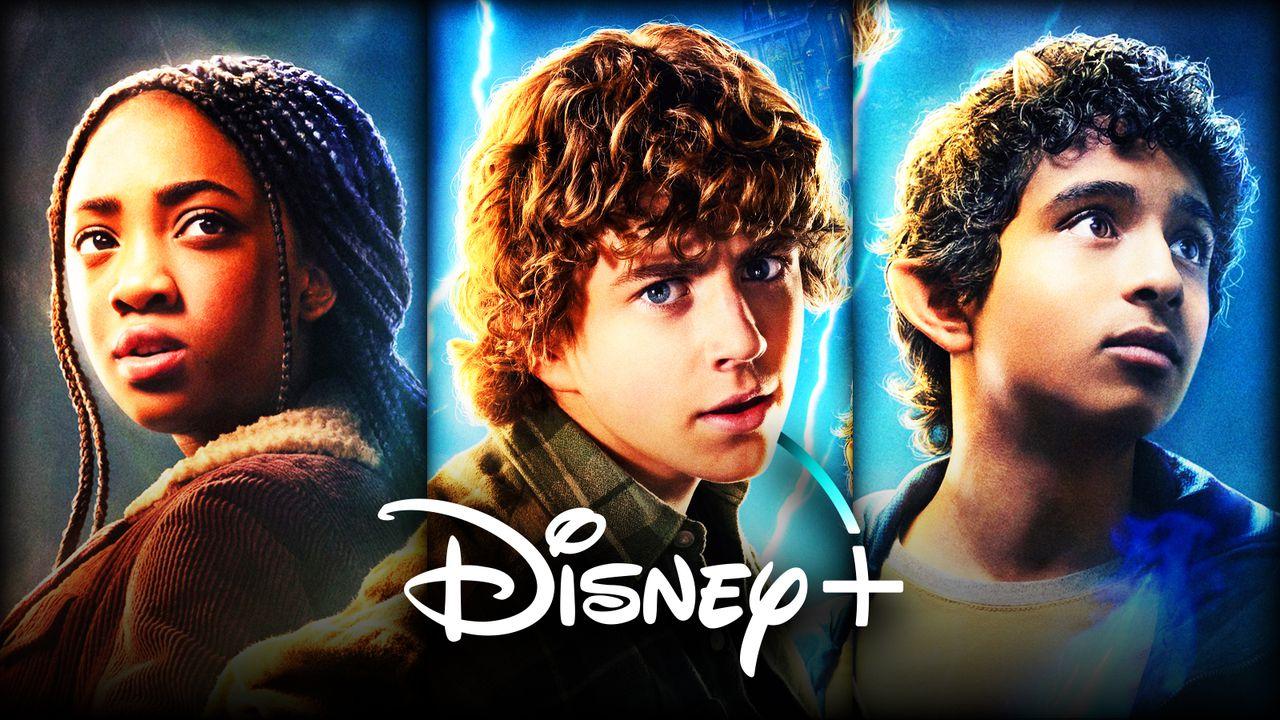 Leah Sava Jeffries as Annabeth, Walker Scobell as Percy Jackson, Aryan Simhadri as Grover, Disney+