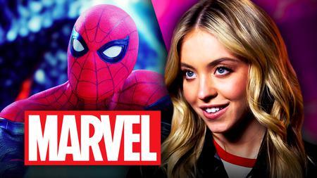 Sydney Sweeney, Spider-Man, Marvel logo