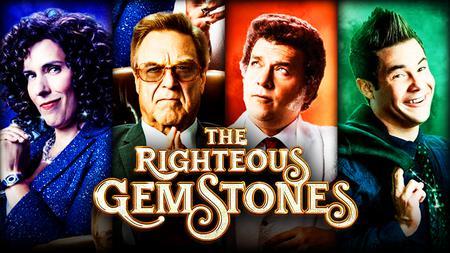 John Goodman, Adam Devine, Danny McBride, Edi Patterson, The Righteous Gemstones logo