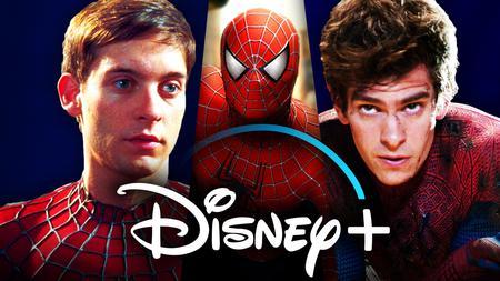 Spider-Man, Andrew Garfield, Tobey Maguire, Disney+ logo