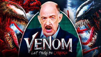 J.K. Simmons as J. Jonah Jameson, Venom: Let There Be Carnage logo, Venom, Carnage