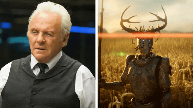 Anthony Hopkins in Westworld (left) and in Rebel Moon (right)